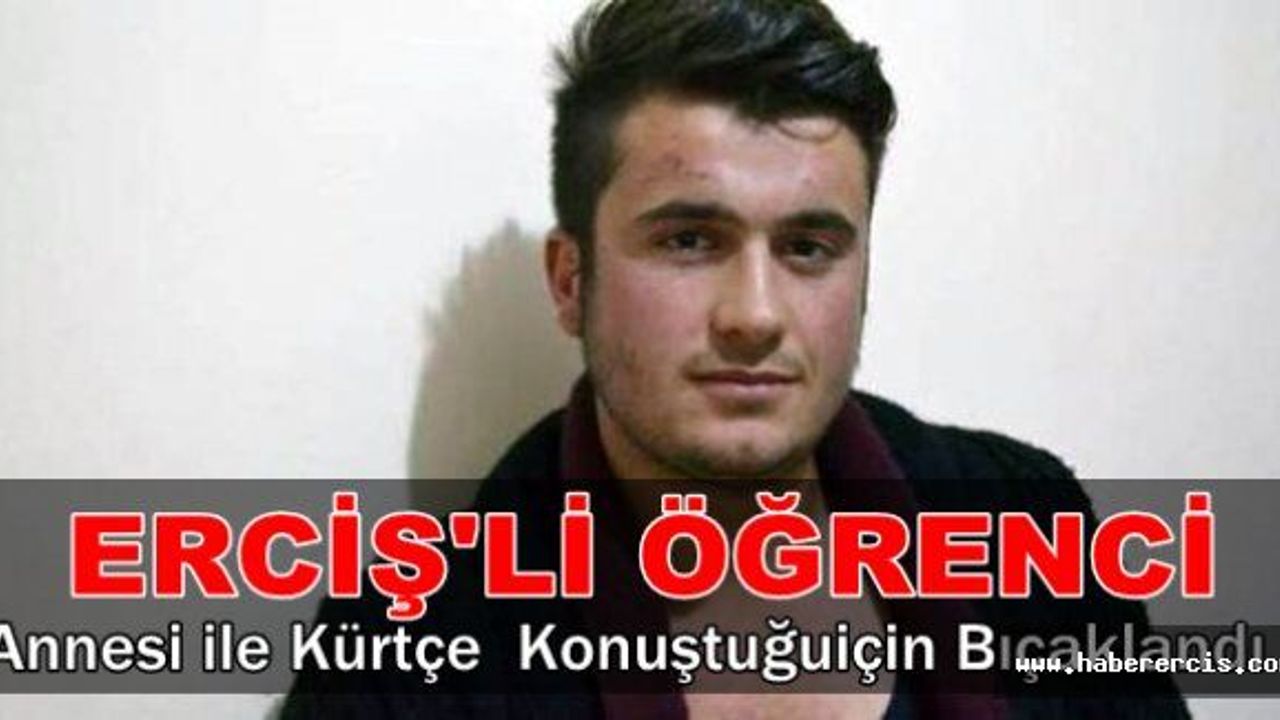 Ercişli üniversite öğrencisi annesiyle telefonda Kürtçe konuştuğu için bıçaklandı