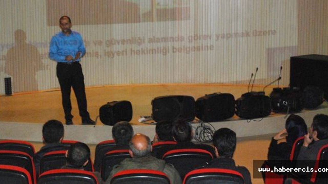 Erciş Belediyesi personeline iş güvenliği semineri verildi