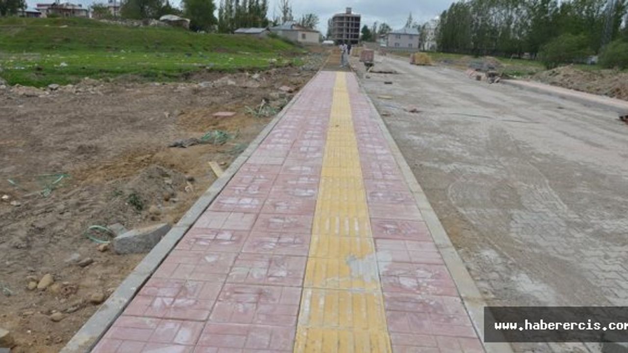 Erciş'in Engellilere duyarlı ilk yolu