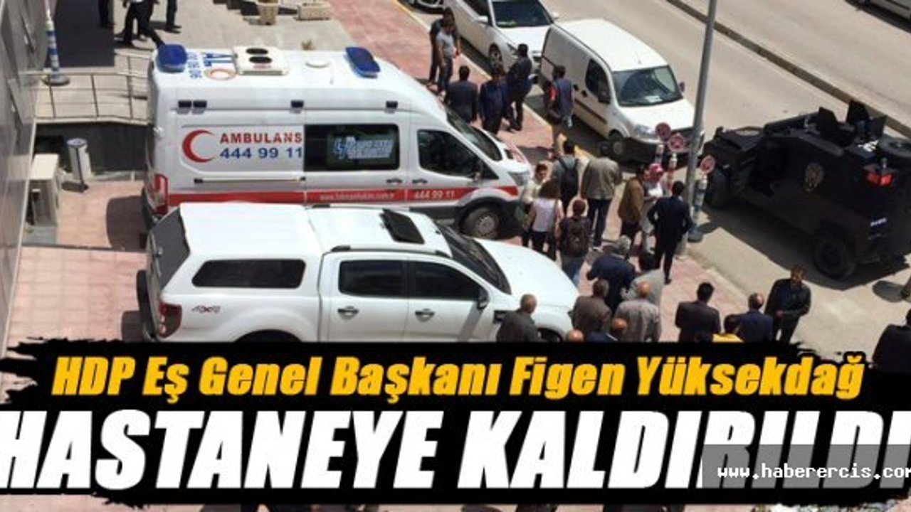 Figen Yüksekdağ Van'da Hastaneye Kaldırıldı