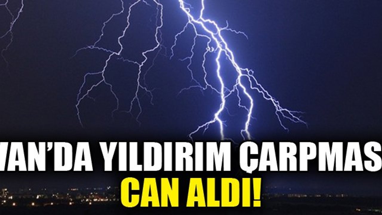 Van'da Yıldırım Çarpması Can Aldı