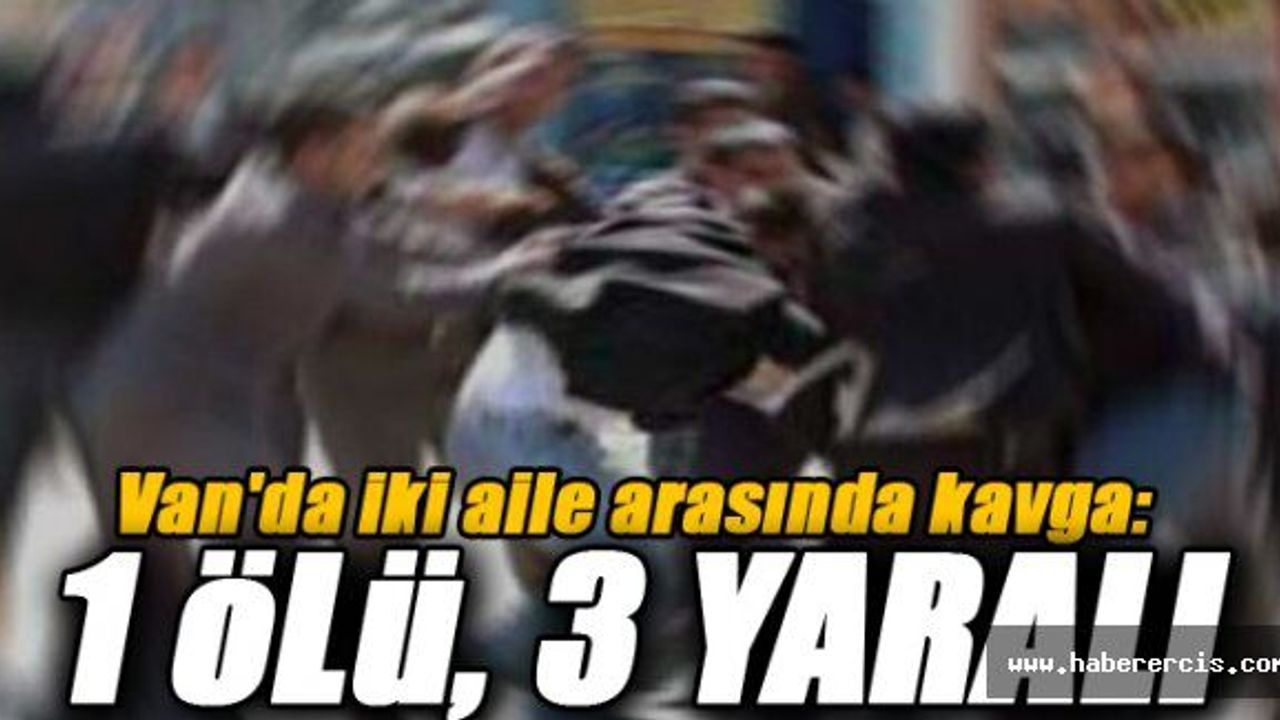 Van'da iki aile arasında kavga: 1 ölü, 3 yaralı