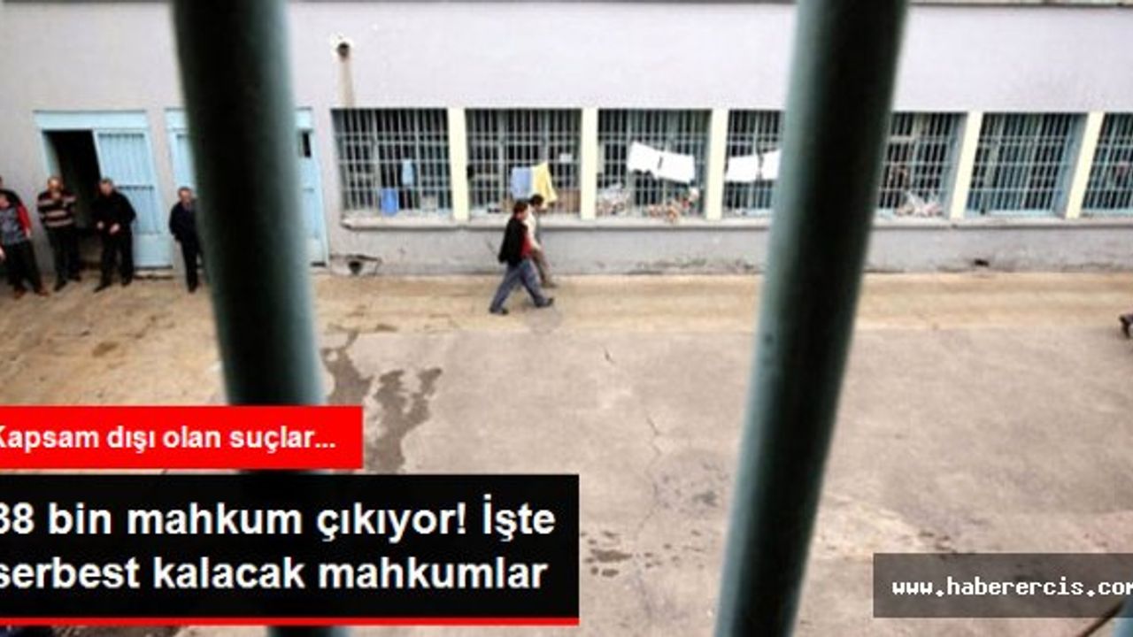 38 Bin Mahkuma Tahliye Kararı! İşte Serbest Kalacak Mahkumlar
