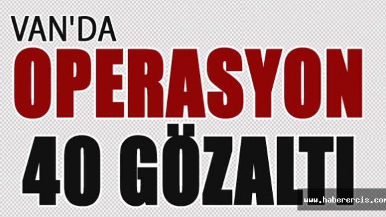 Çaldıran'da yürütülen ev baskınlarında gözaltına alınanların sayısı 40'a yükseldi.