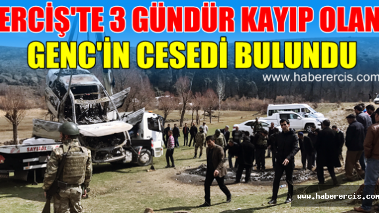 Erciş'te 3 Gündür Kayıp Olan Gencin Cesedi bulundu