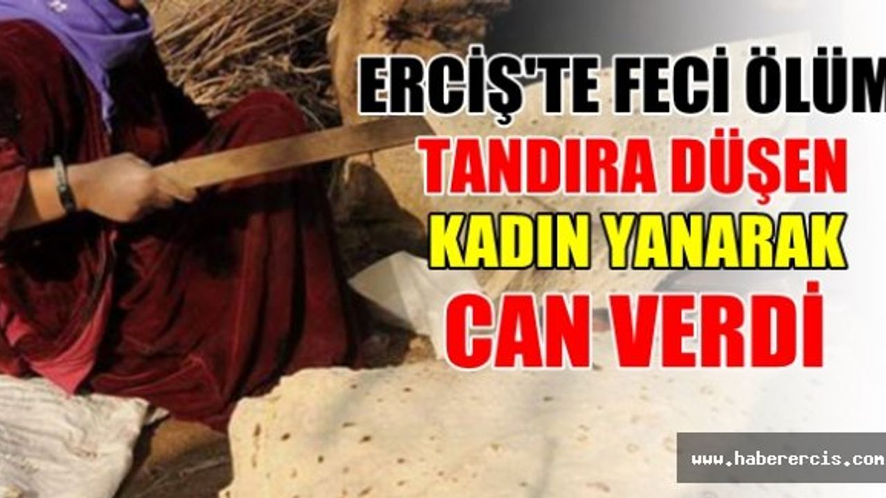 Erciş'te Tandıra Düşen Kadın Yanarak Öldü