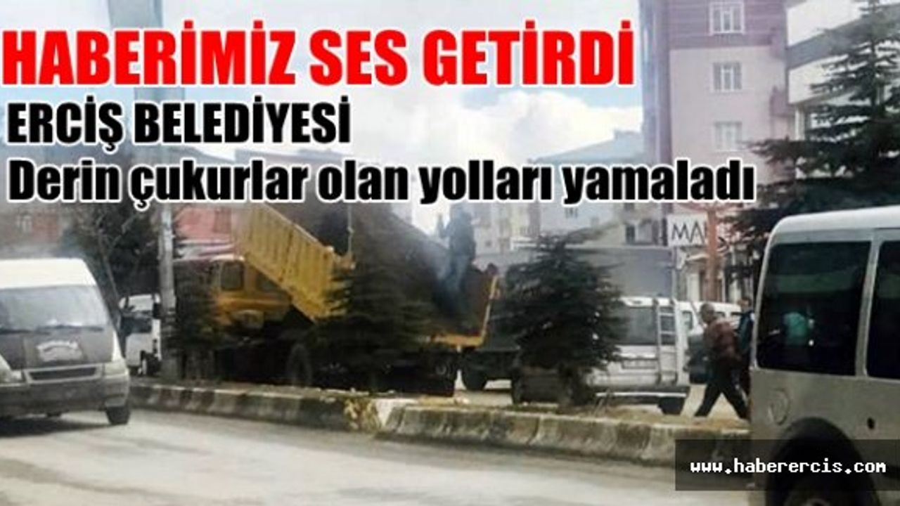 Haberimiz Ses Getirdi Erciş Belediyesi Bozuk Olan Yolları Yamaladı