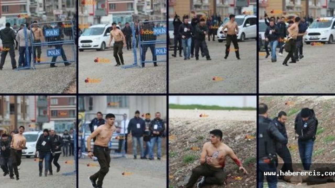 İşte Diyarbakır'da gencin kare kare vurulma anı!