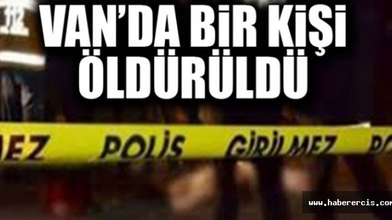 Van'da 1 kişi silahla başından vurularak öldürüldü