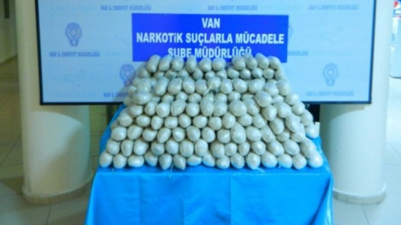 Van'da 100 Kilo Eroin Ele Geçirildi
