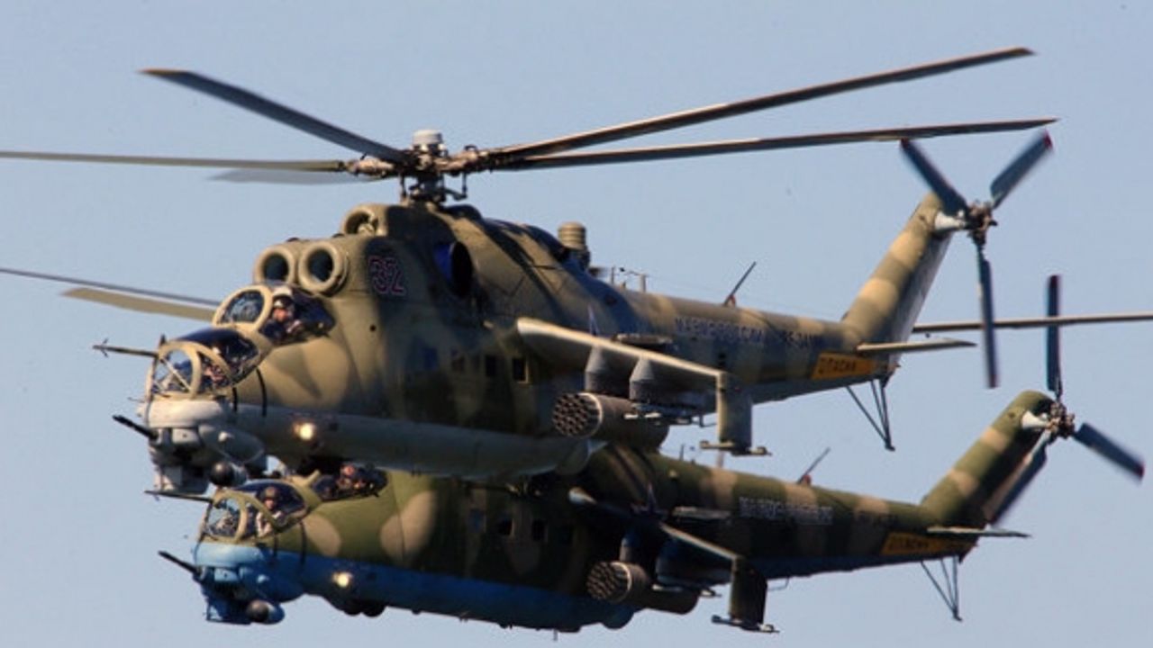 Üç rus helikopteri düşürüldü : Ölü ve yaralılar var