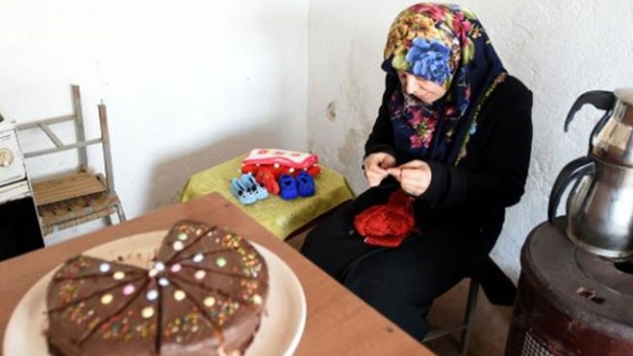 Van'da Geçimini sağlamak için Evinde yaptığı pasta börekleri satıp çocuklarını okutuyor,