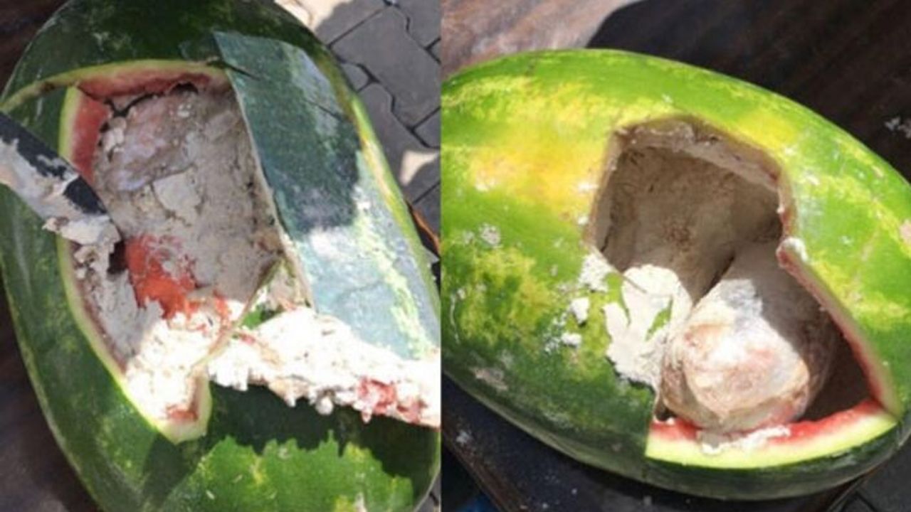 Van'da Karpuz içerisinde Eroin Çıktı