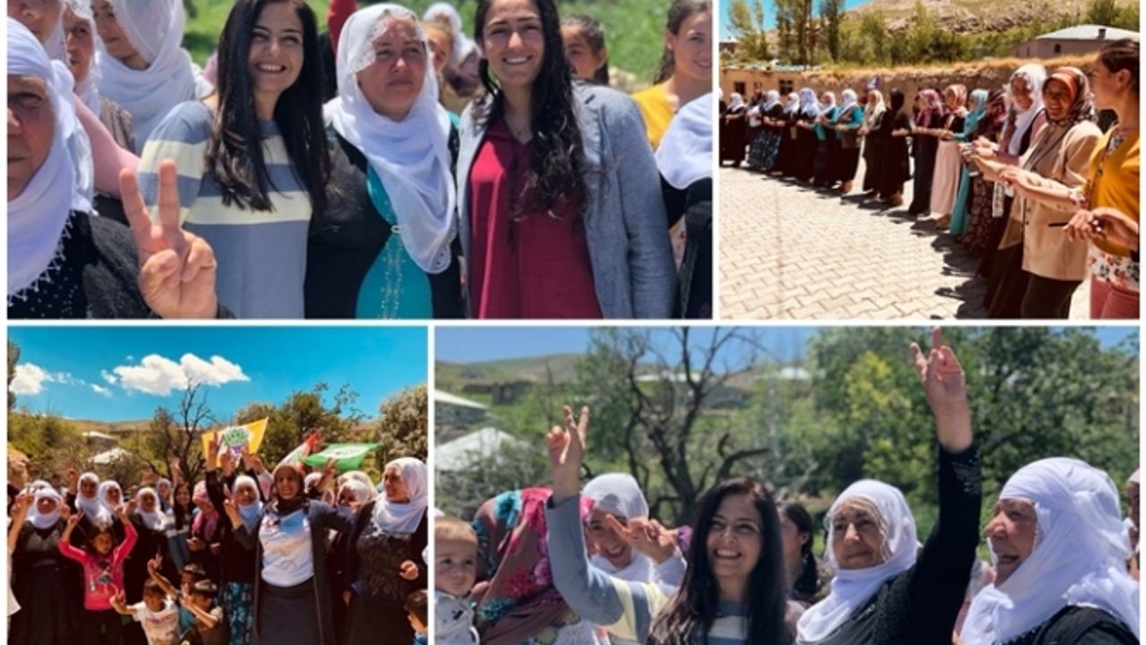 HDP'nin Van'da Seçim çalışmaları bayram havasında geçiyor