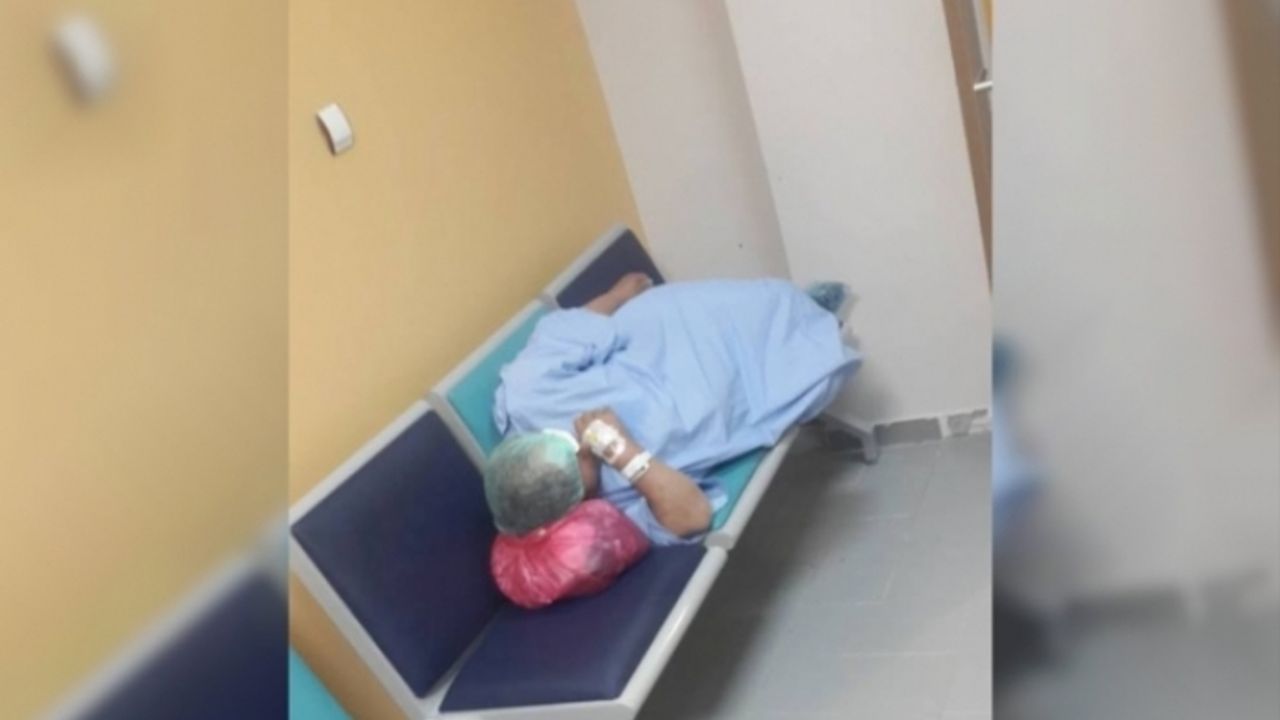 Van'da Sıkandal görüntü ameliyat olan hastalar koridorda yatırılıyor