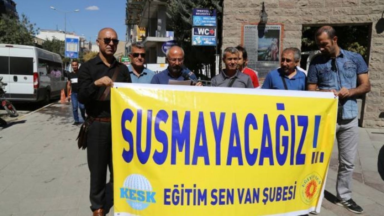 Van Eğitim Sen: Parasız, demokratik, anadilde eğitimin önündeki engeller kaldırılmalı