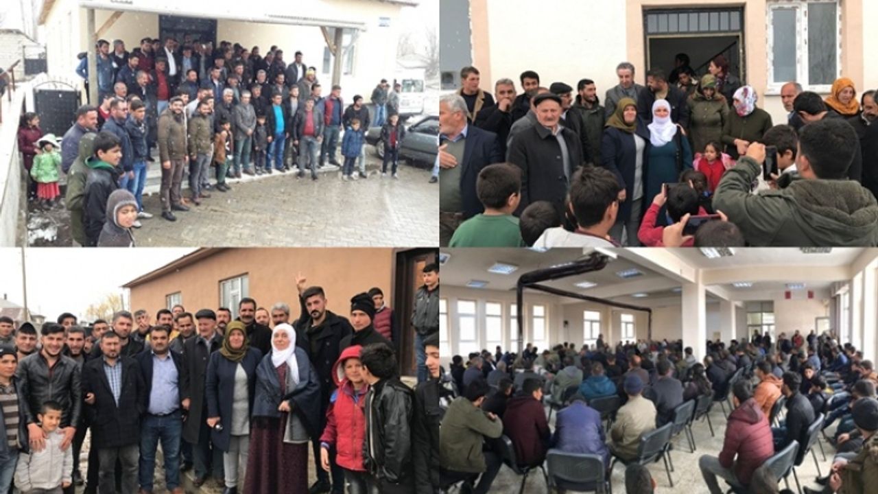 Erciş’te Eş Başkan adaylarına Köylerde yoğun İlgi