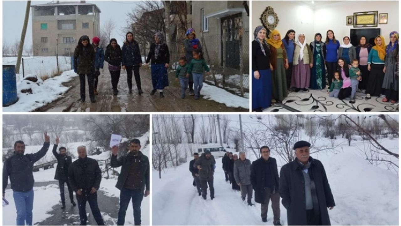 HDP Gevaş'ta kapı kapı köy köy çalışmalarını sürdürüyor
