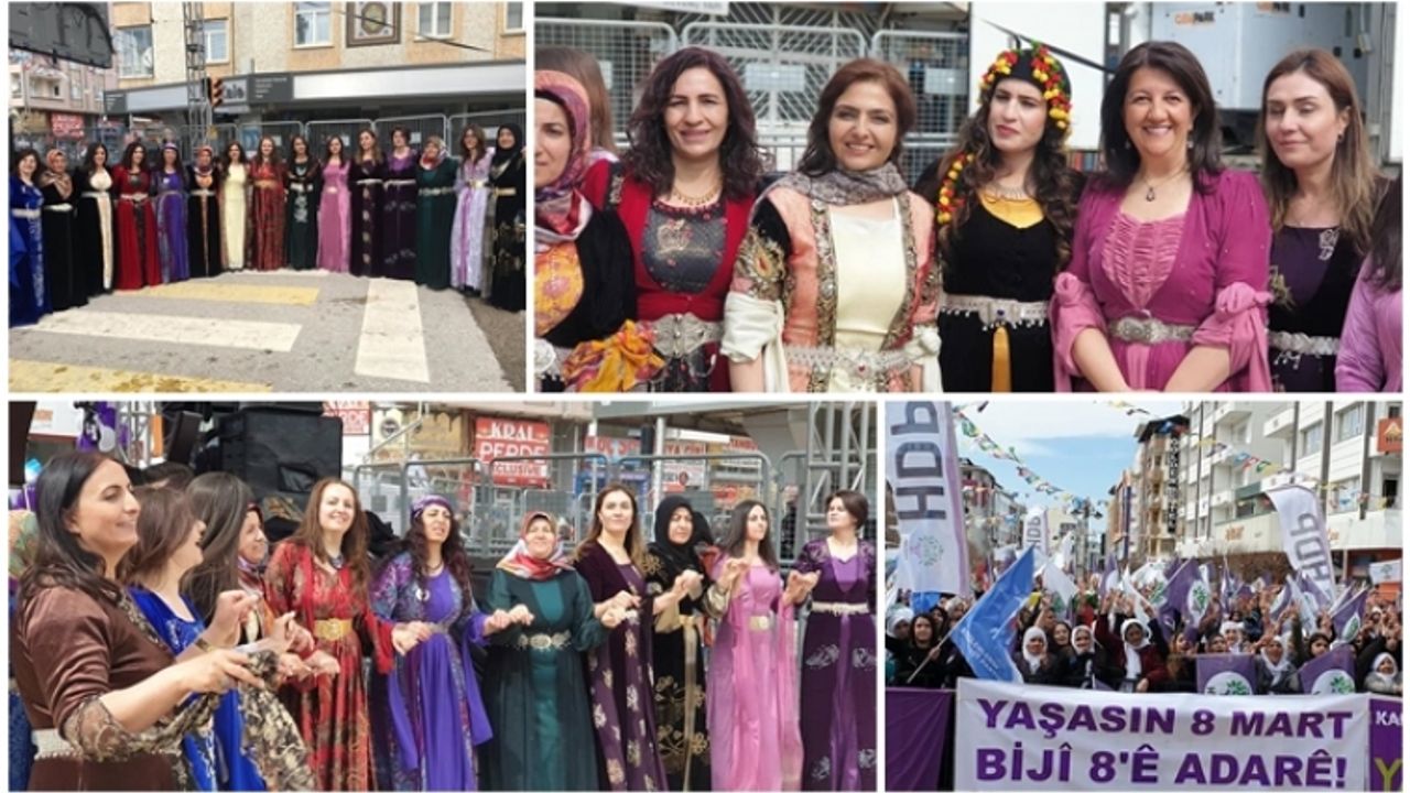 Van'da 8 Mart Dünya Kadınlar Günü Mitingi: Buldan, Kadınlar yok sayılırsa barış olmaz!