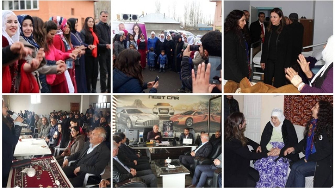 Van'da HDP Eş Başkan adaylarına halktan yoğun ilgi