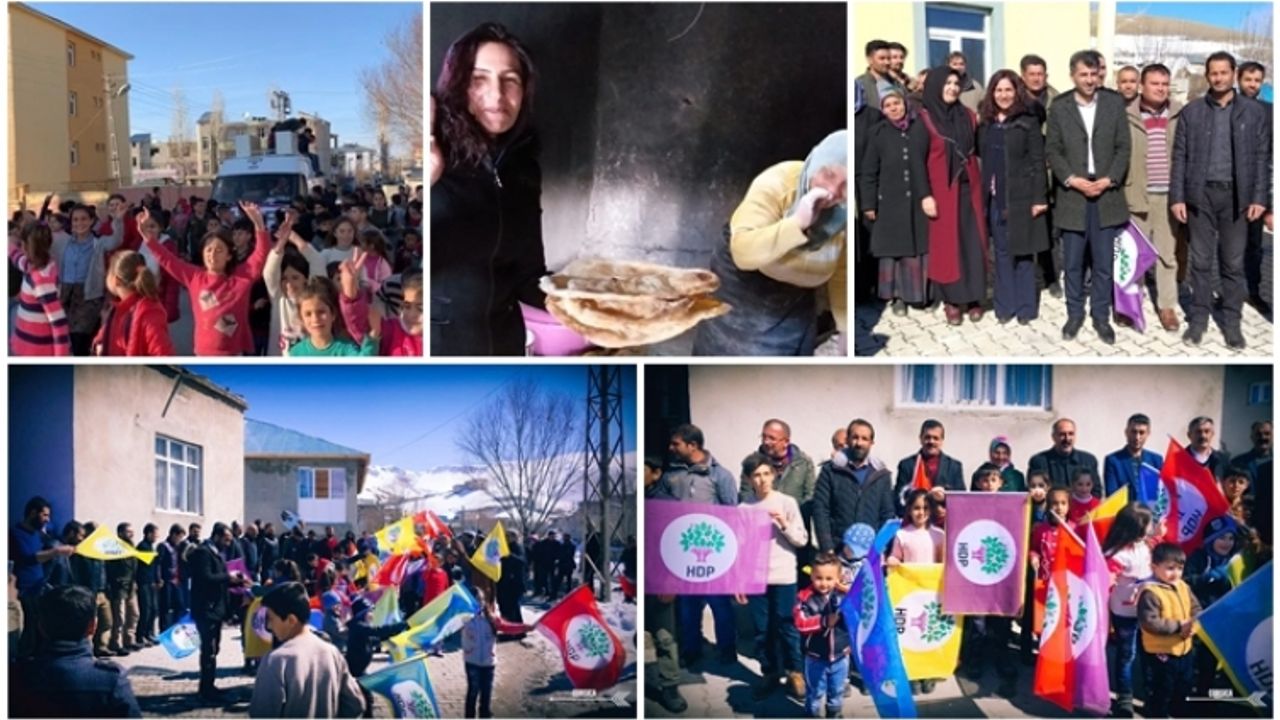 Van'da HDP'nin seçim çalışmalarına yoğun ilgi