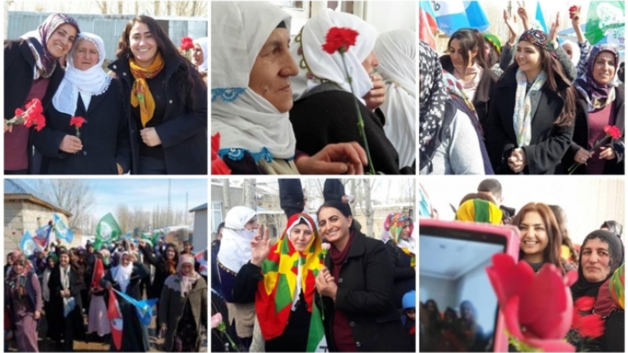 Van'da Kadınlar halay ve zılgıtlarıyla 8 Mart etkinliklerinde buluştu