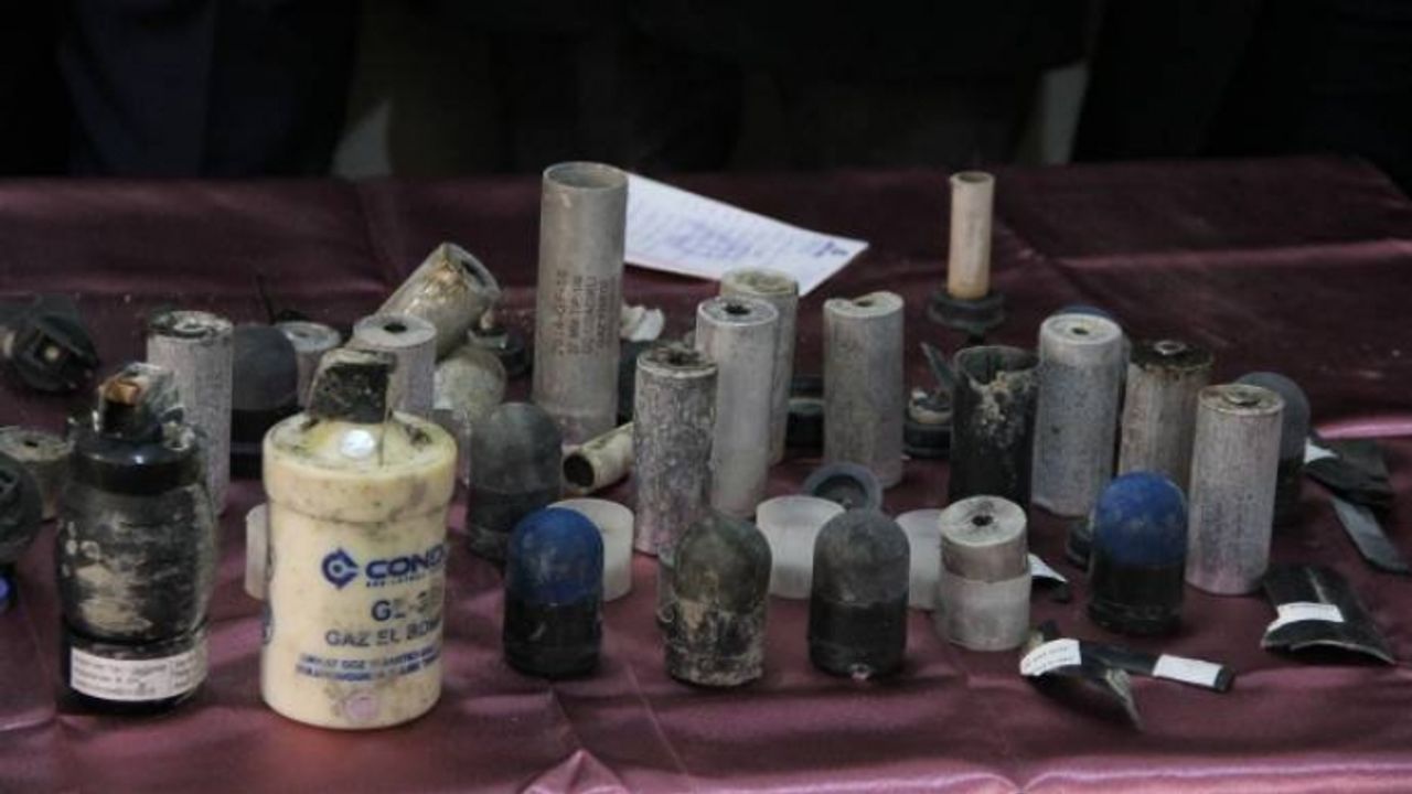 Van'da Kirman Deresi’nde gaz bombaları bulundu