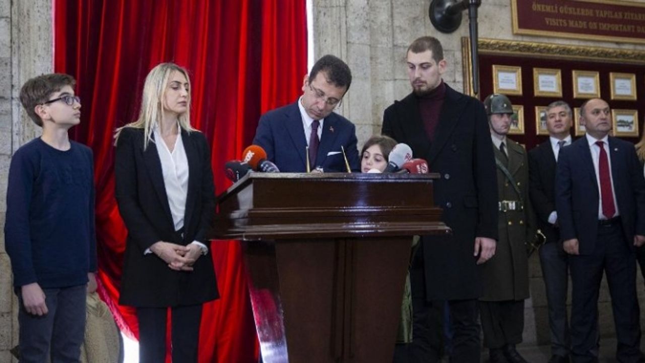 İmamoğlu: Anıtkabir'deki defteri almışlarsa, gider bir daha yazarız