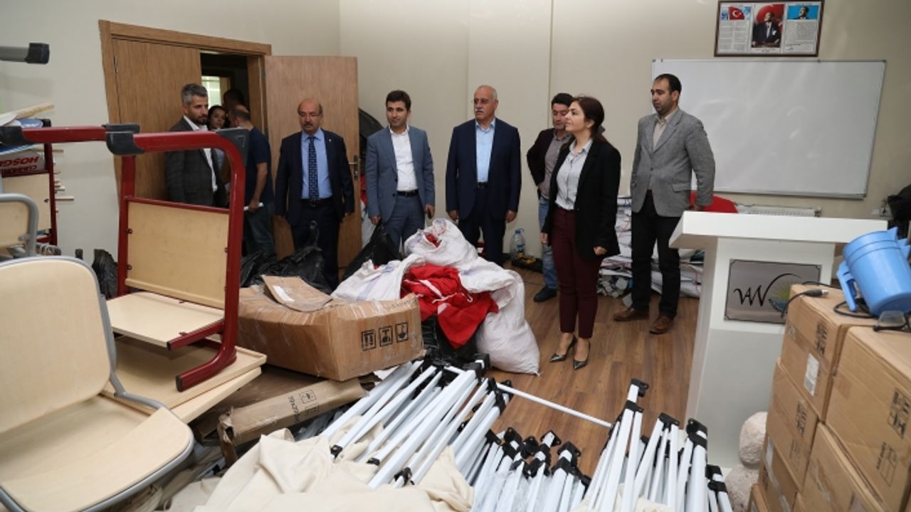 Eş Başkanlar Nûda Kültür Merkezi’nde incelemelerde bulundu