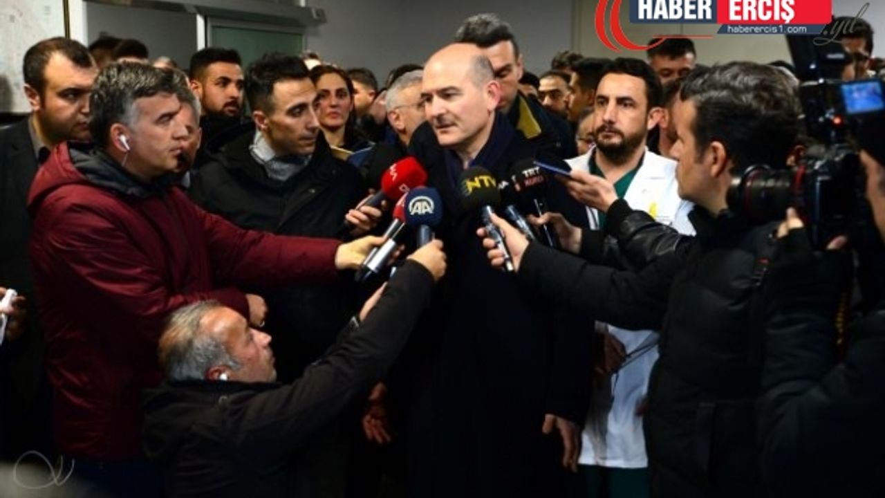 Van'da konuşan Soylu'dan Çığ açıklanası: Çalışmalar yarın devam edecek