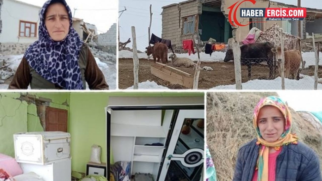 Depremde evleri yıkılan kadınlar: Çocuklarımıza zor yetiştik