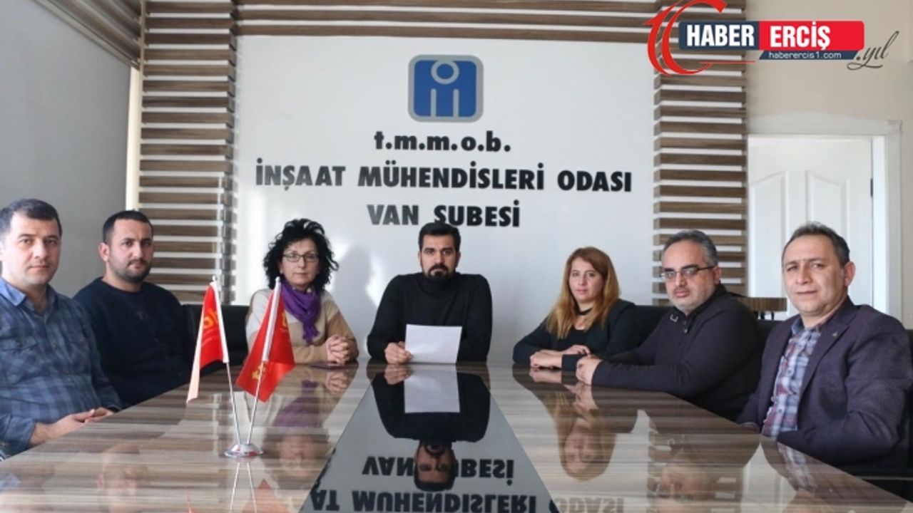 TMMOB Van İl Koordinasyon Kurulundan Çığ Açıklaması