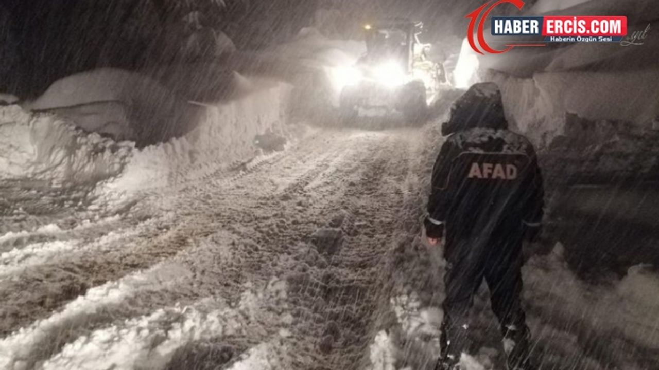 Van’da bazı yollar çığ tehlikesi nedeniyle ulaşıma kapatıldı