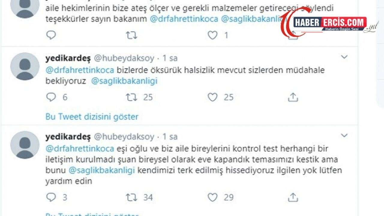 Twitter’dan Sağlık Bakanlığı’na seslendi: Lütfen yardım edin