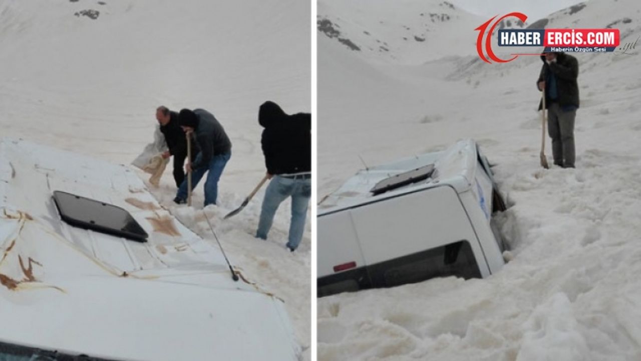 Çığ altındaki minibüsten eşyalarını 3 ay sonra alabildiler