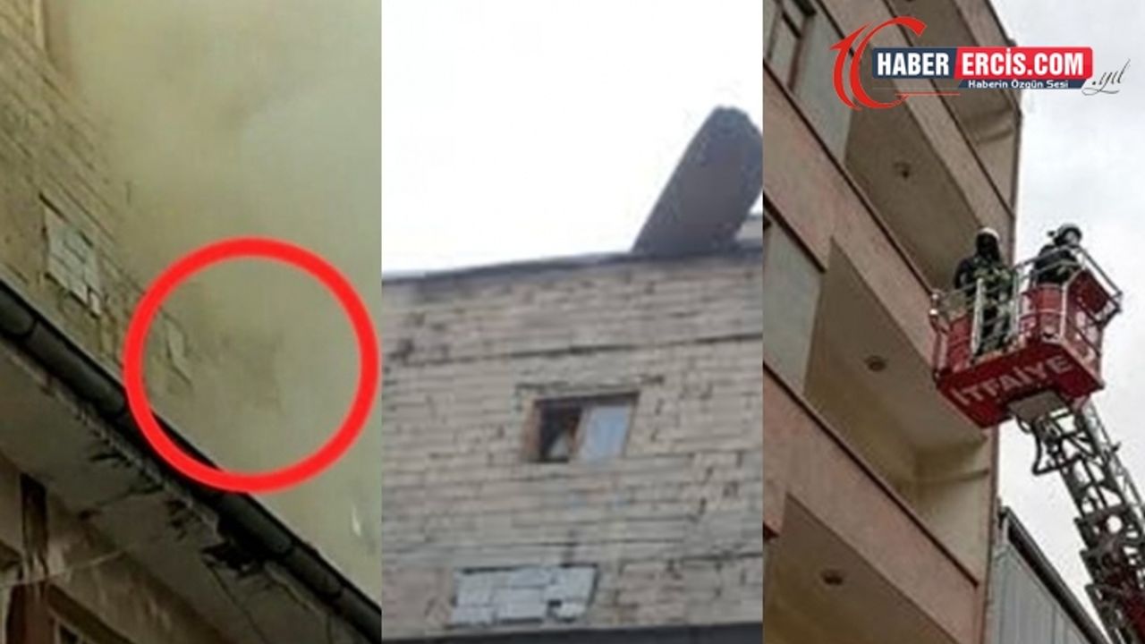 Van'da Yangında mahsur kalan hamile kadın pencereden atladı