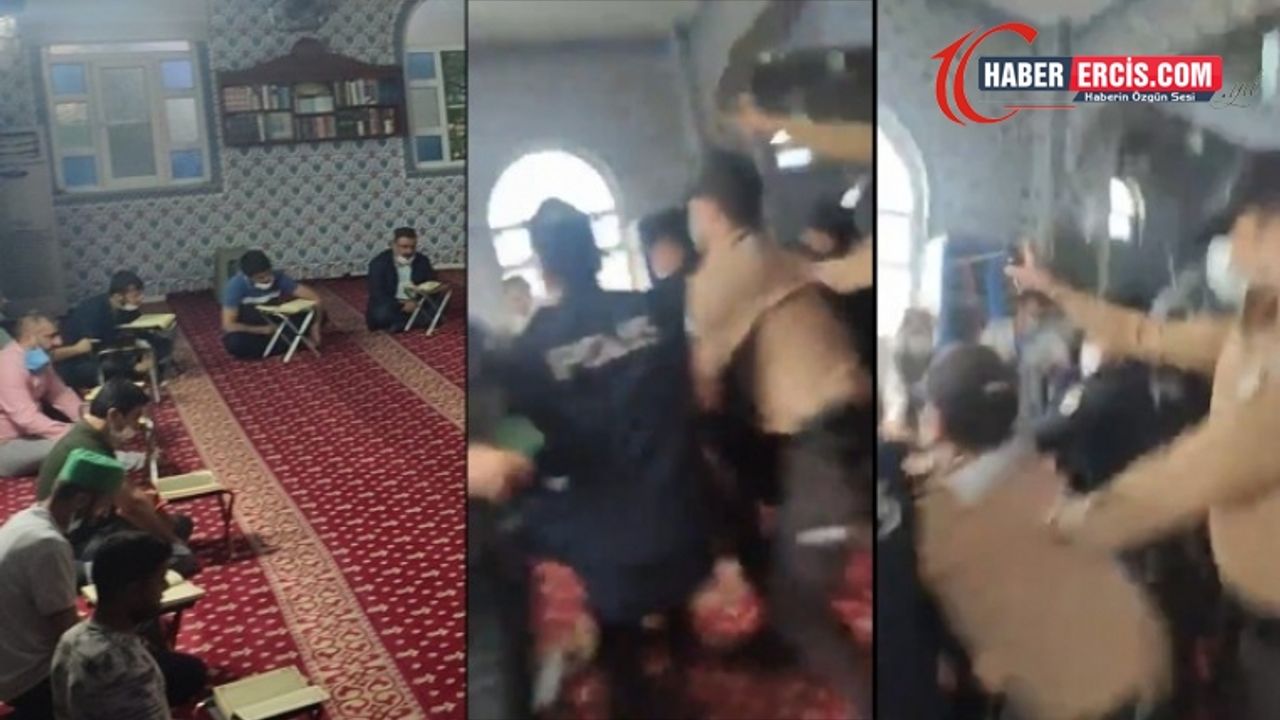 Camide ‘İtikaf’ yapanlara gazlı polis baskını: 50 kişi gözaltında