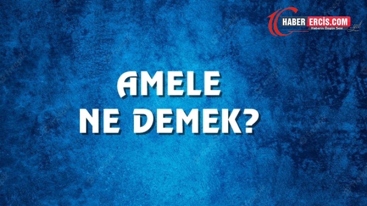 Amele Ne Demek, Ne Anlama Gelir? Amele Kelimesi TDK Sözlük Anlamı Nedir