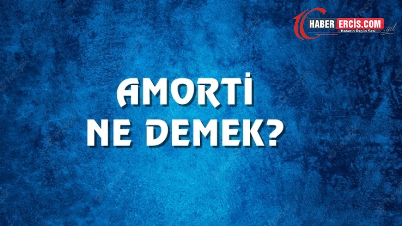 Amorti Ne Demek, Ne Anlama Gelir? Amorti Kelimesi TDK Sözlük Anlamı Nedir?