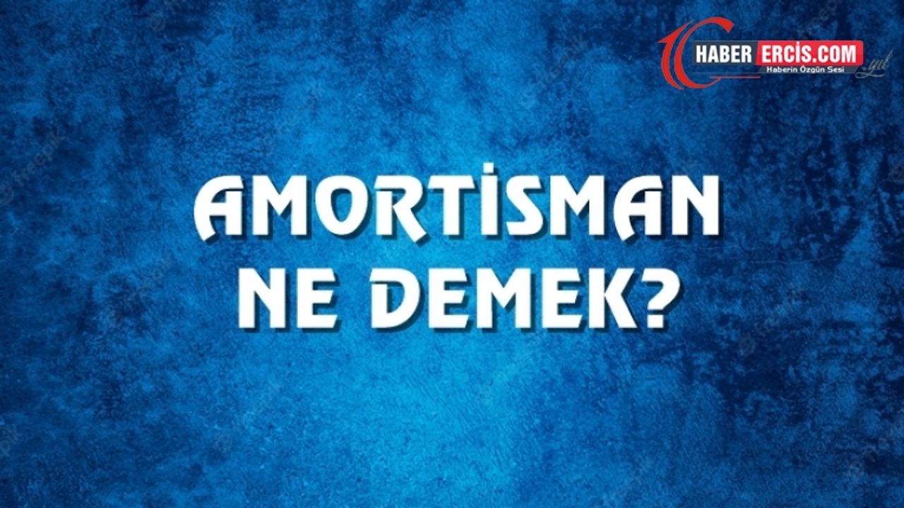 Amortisman Ne Demek, Ne Anlama Gelir? Amortisman Kelimesi TDK Sözlük Anlamı Nedir?
