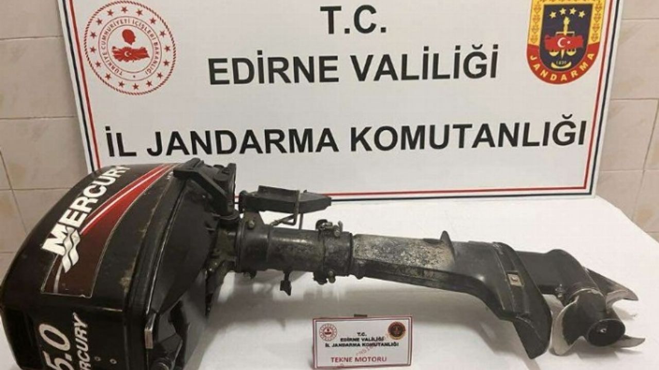 Enez'de tekne motoru hırsızlığı: 2 tutuklama