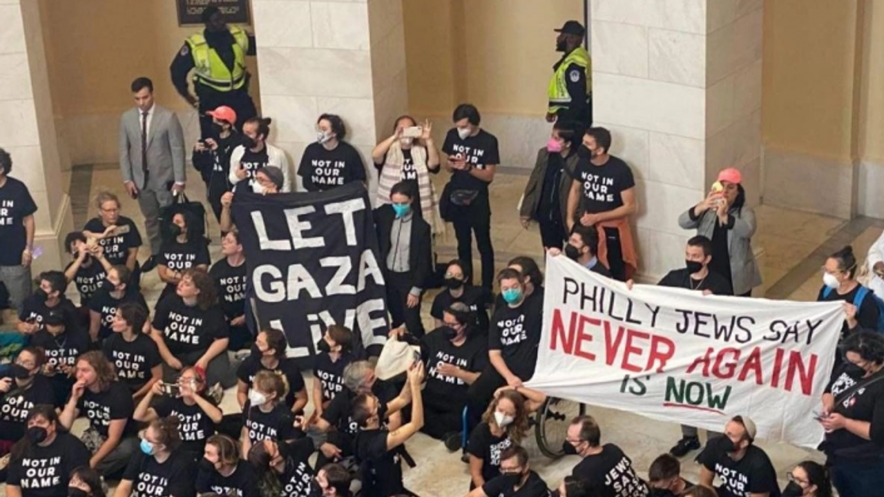 ABD'de Yahudiler Filistin'e destek için Kongre binasını bastı