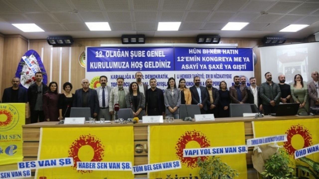 Eğitim Sen  Van Şube Başkanı : ‘Savaşın olduğu yere göre tavır belirleyen bir toplum yarattılar’