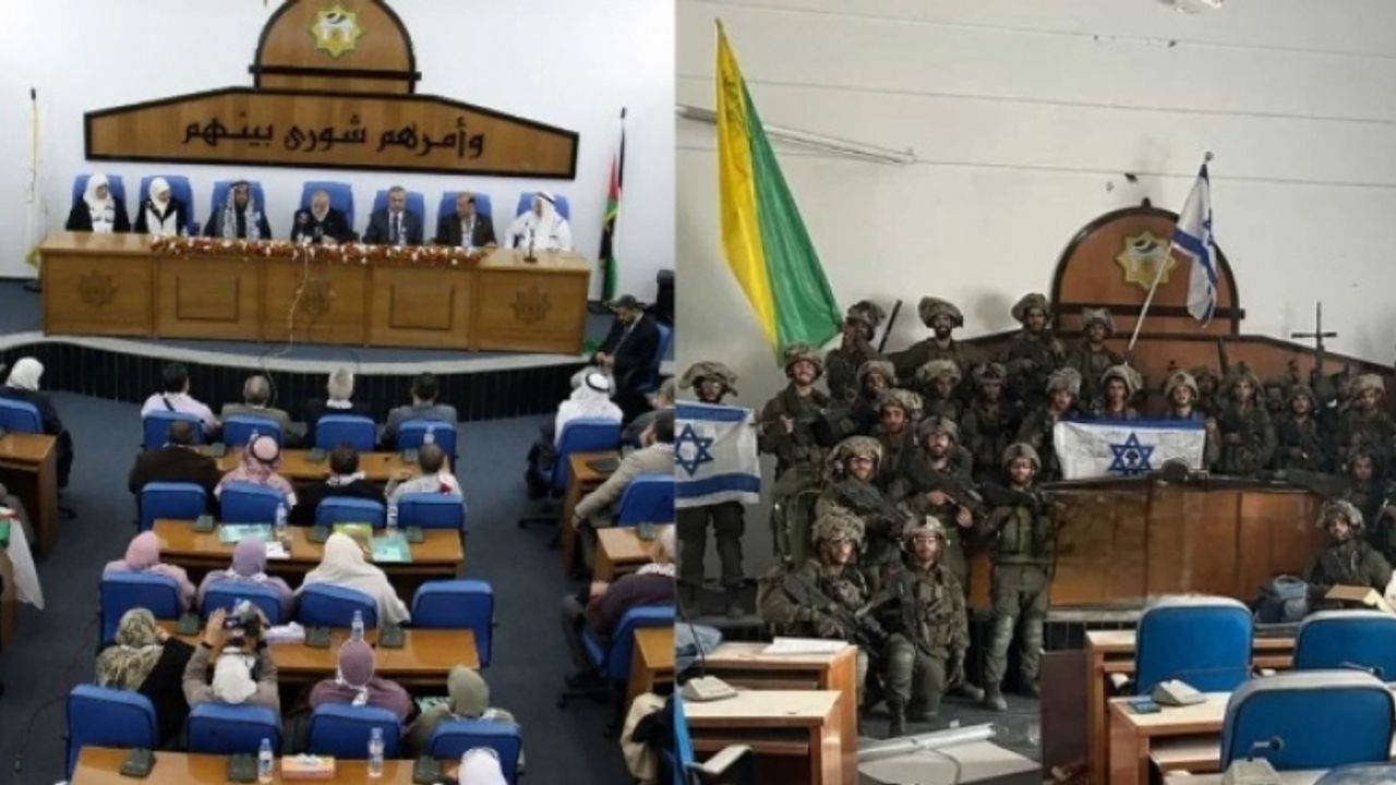 İsrail ordusu Hamas yönetimindeki parlamento binasına girdi