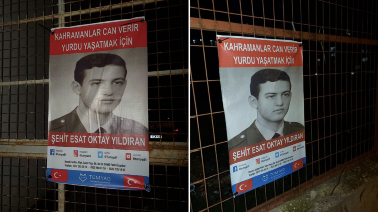 İstanbul sokaklarında Diyarbakır Cezaevi işkencecisi Yıldıran’ı öven afişler