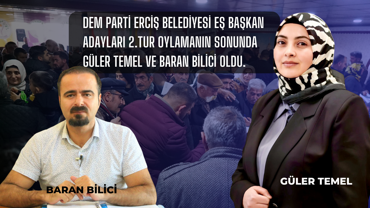 Dem Parti Erciş Belediyesi Kadın ve Erkek  Eşbaşkan Adayı Belli Oldu: İşte ön seçimleri kazanan o isimler