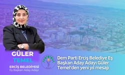 Dem Parti Erciş Belediye Eş Başkan Aday Adayı Güler Temel'den yeni yıl mesajı