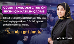 Güler Temel'den Teşekkür Açıklaması ve 2. Tur İçin Katılım Çağrısı