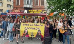 Van protestoları sırasında tutuklanan Örkmez ve Uğur'un özgürlüğü için eylem