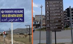 Yüksekova ve Cizre belediyelerinden Kürtçe tabelalar